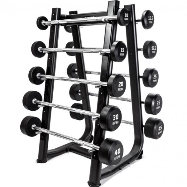 10 - 45kg Premium Rubber Barbell Set