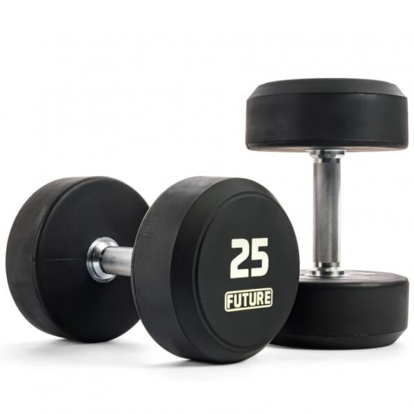 2.5 - 25kg Premium Rubber Dumbbell Set