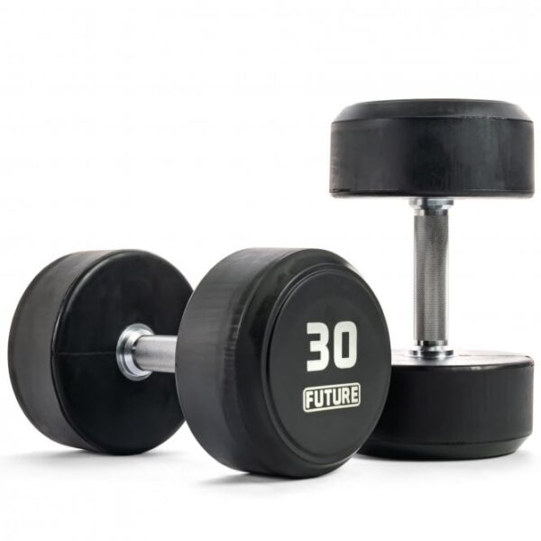 2.5 - 30kg Premium Rubber Dumbbell Set