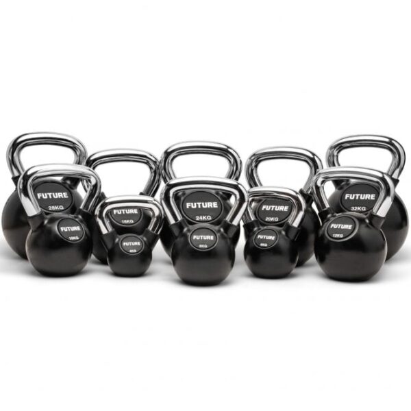 4-32kg Premium Rubber Coated Kettlebell Set