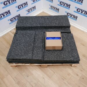 6 x 20mm EPDM Rubber Floor Tiles (100cm x 50cm) plus offcuts