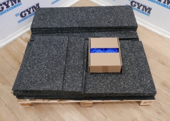 6 x 20mm EPDM Rubber Floor Tiles (100cm x 50cm) plus offcuts