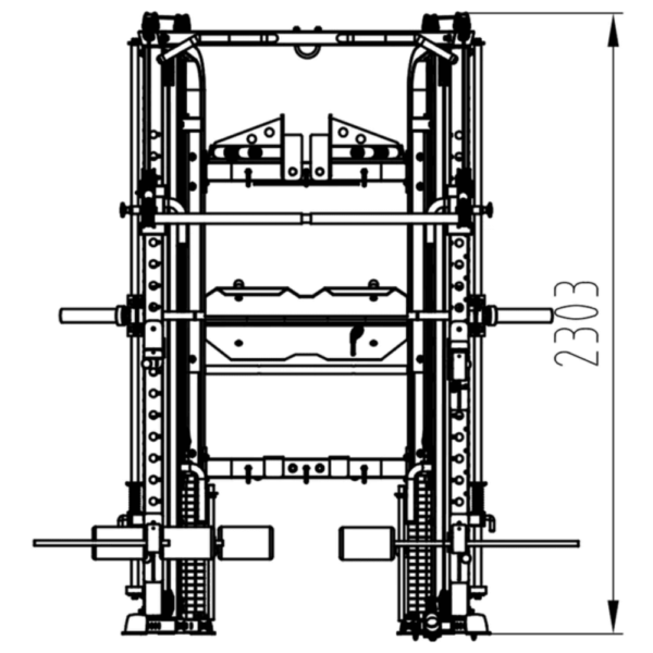 Pro Series Rack System Light Gym Machine - Image 4