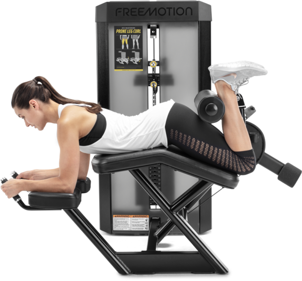 prone leg curl gym machine